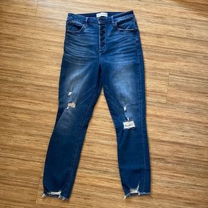 A&F High Rise super skinny ankle